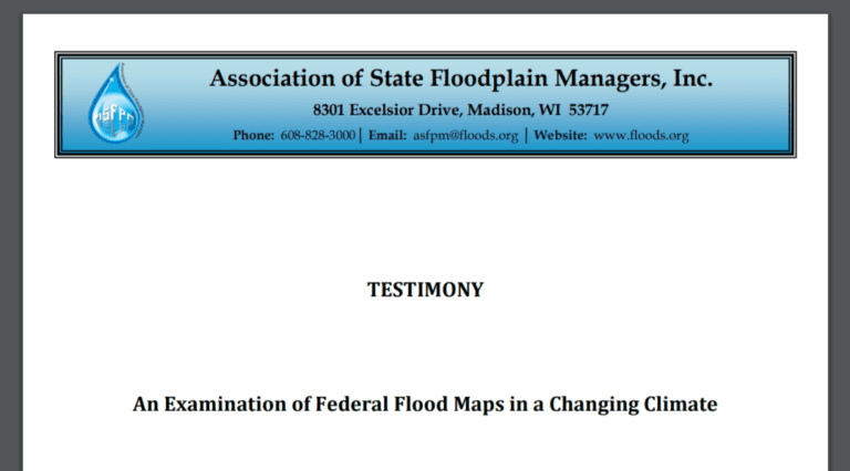 An Examination of Federal Flood Maps in a Changing Climate