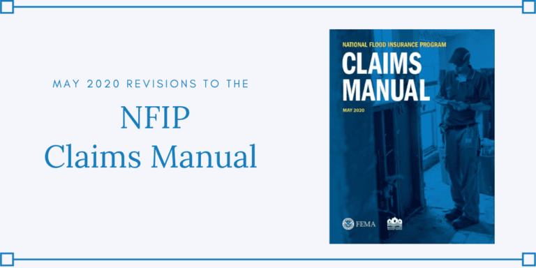 NFIP Claims Manual for May 2020 Released