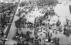 Flooding in Mankato, Minnesota, 1965. It remains one of the worst years for flooding in state history. (Photo courtesy of the Minnesota River Basin Data Center.)